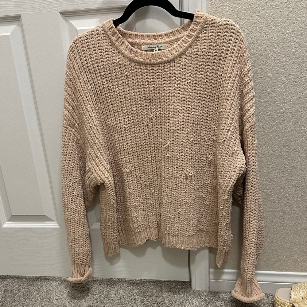 Elegant Knit Crew Neck Sweater